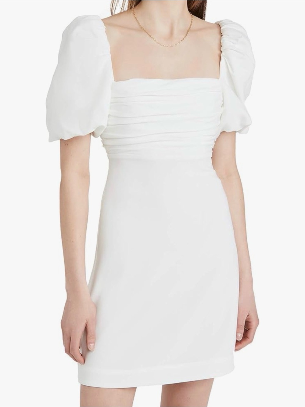 Cinq a sept white Adele dress in white.